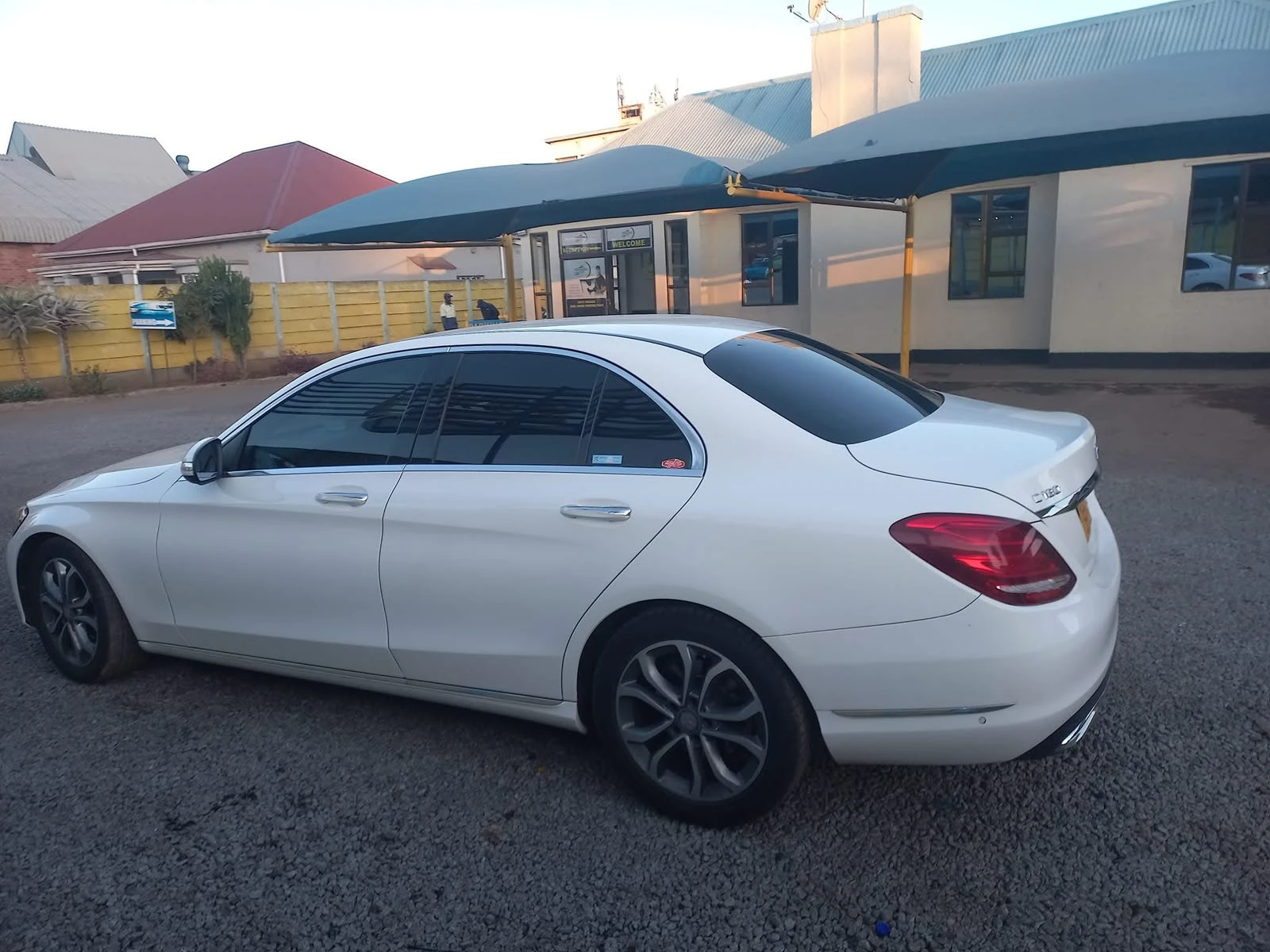 Mercedes sedan with tinted side and rear windows